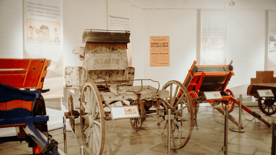 A cart from the 'On the hoof' exhibition